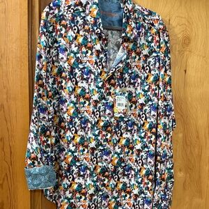 Robert Graham Colorful Artistic Shirt